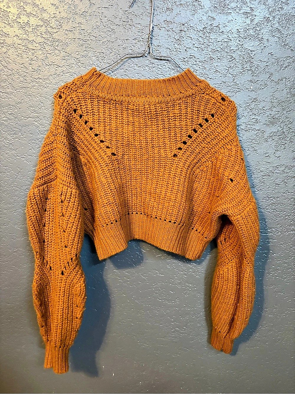 ASTR the Label May Mock Neck Sweater Orange XS
